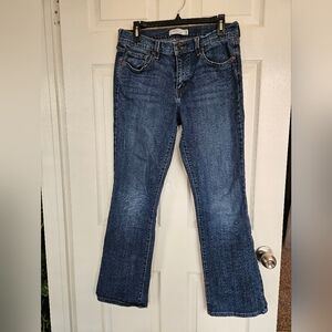 Womens Size 10 Levi's Blue Boot Cut Jeans Slight Distressing